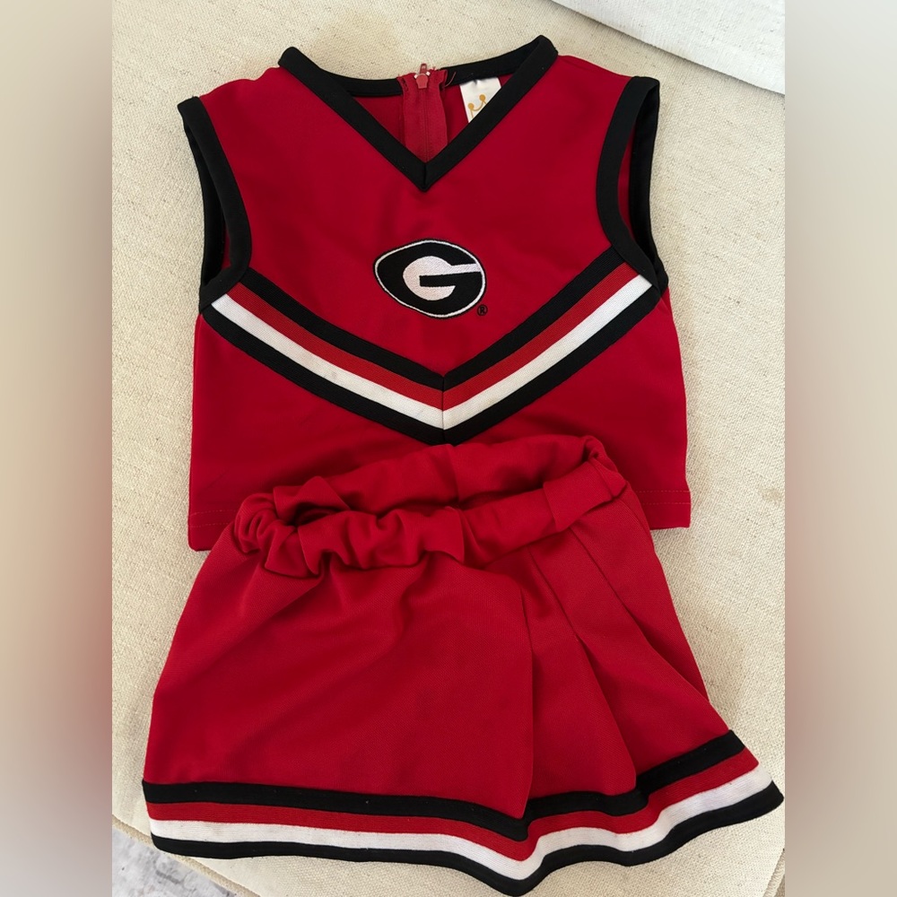 Georgia Bulldogs toddler girls cheerleading outfit 3T UGA Dawgs